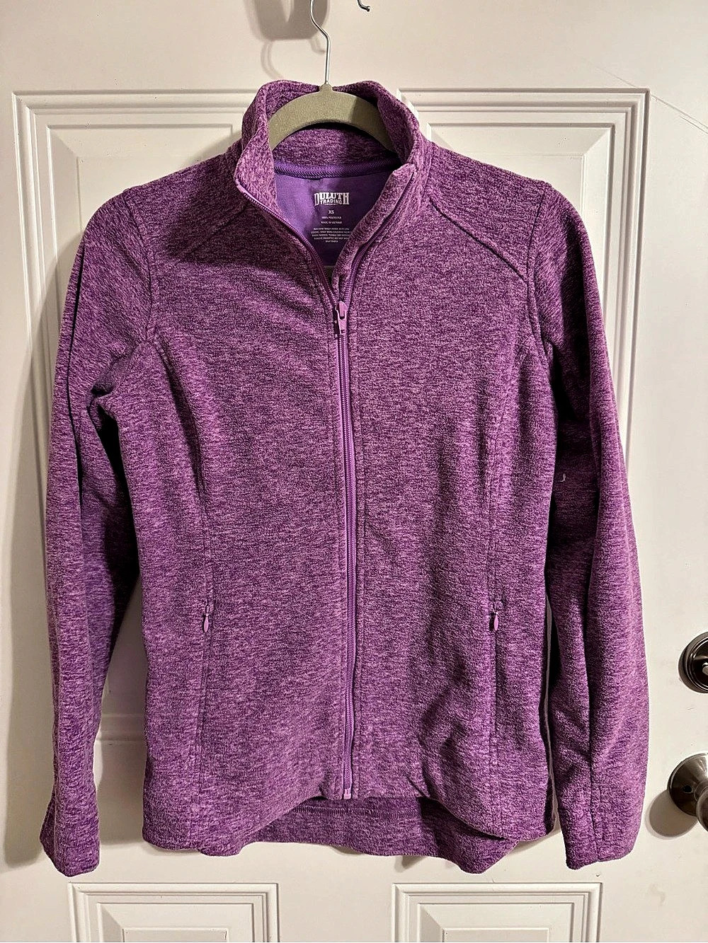 Duluth Trading Women's Purple Full-Zip Fleece Size XS